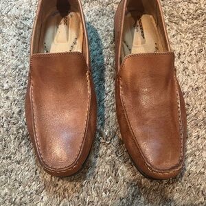 Dockers Tan Leather Slip-On Loafers